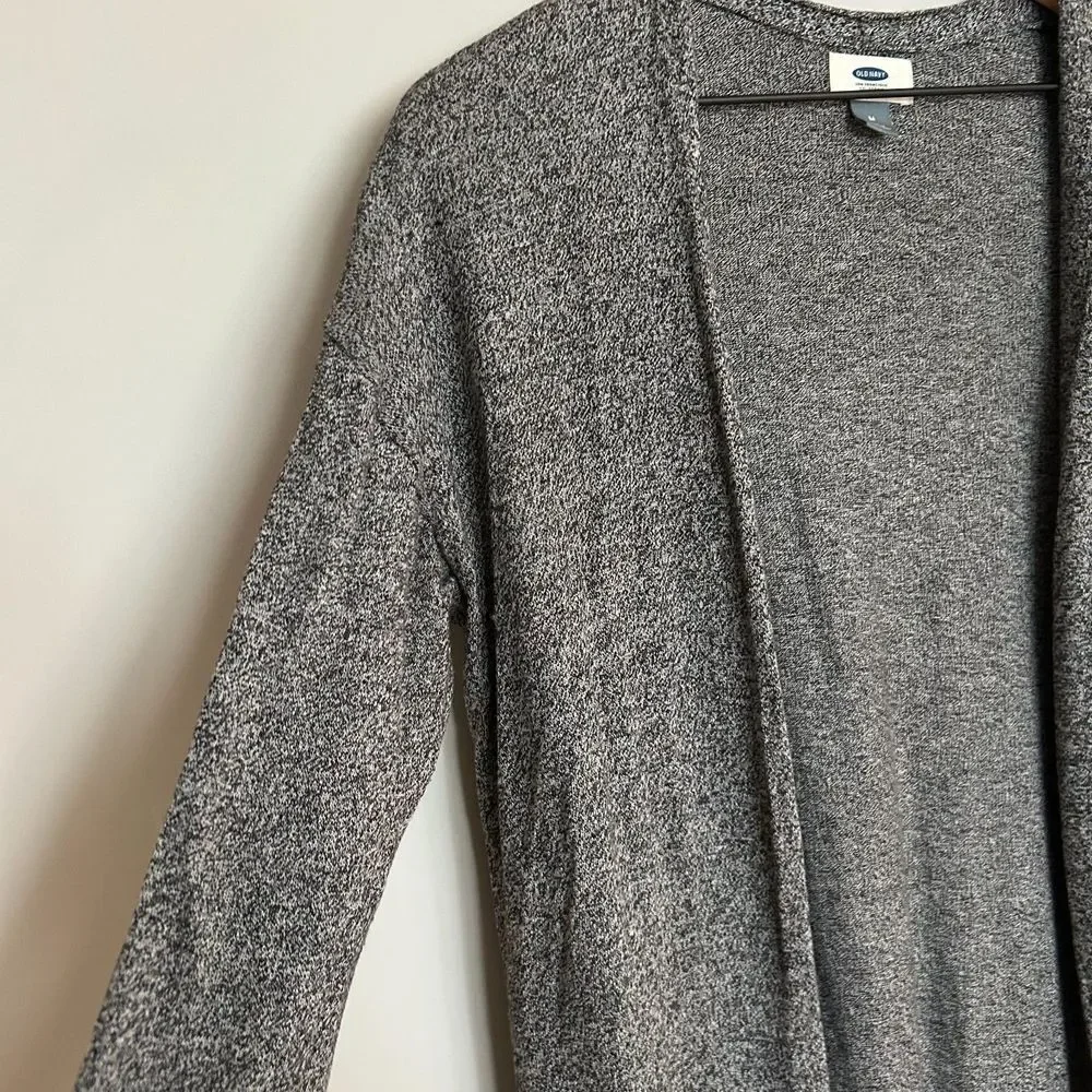 Old Navy Long-Line Open-Front Sweater - Grey